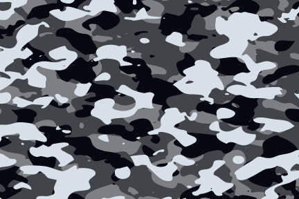 Black and White Camo Roof Wrap
