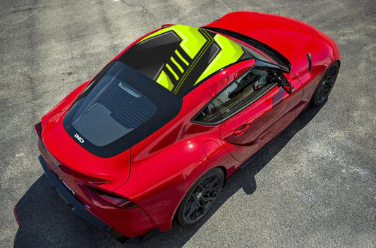 Green and Black Abstract Roof Wrap