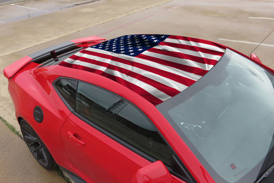 Traditional American Flag Roof Wrap