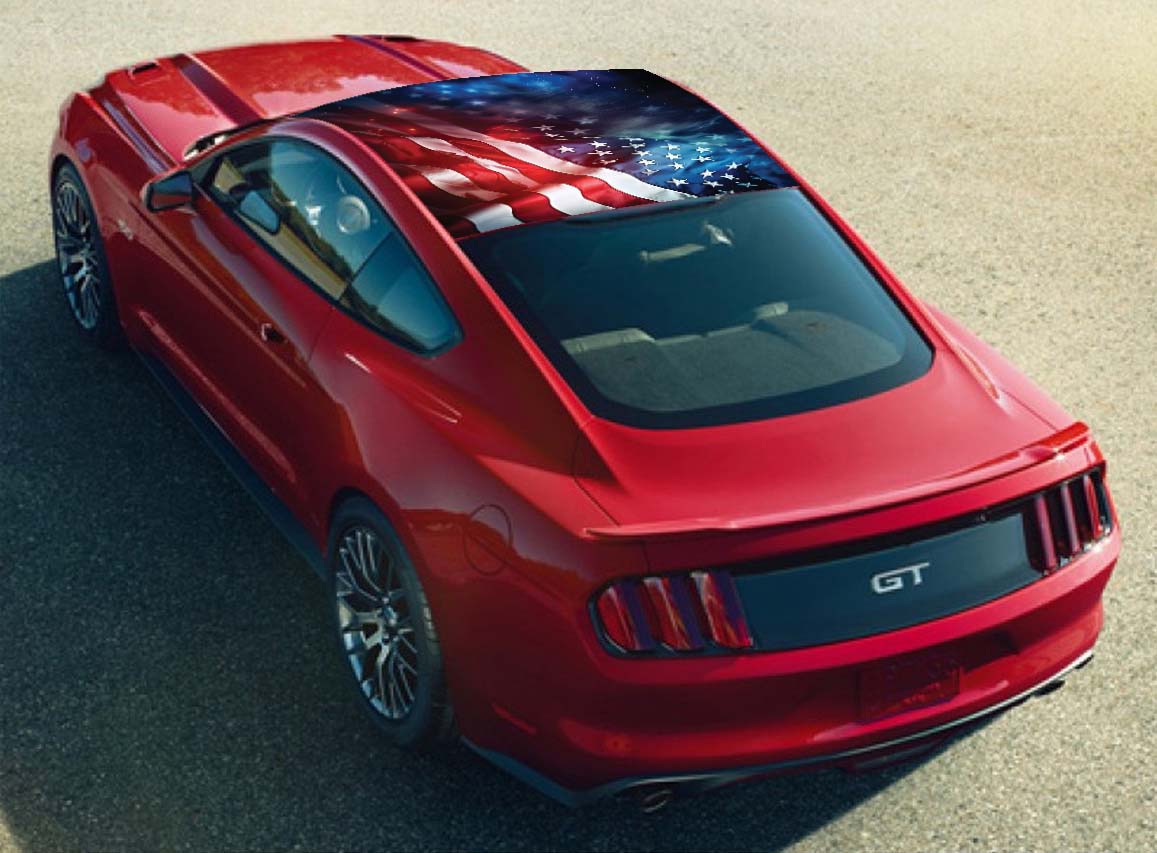American Flag Roof Wrap