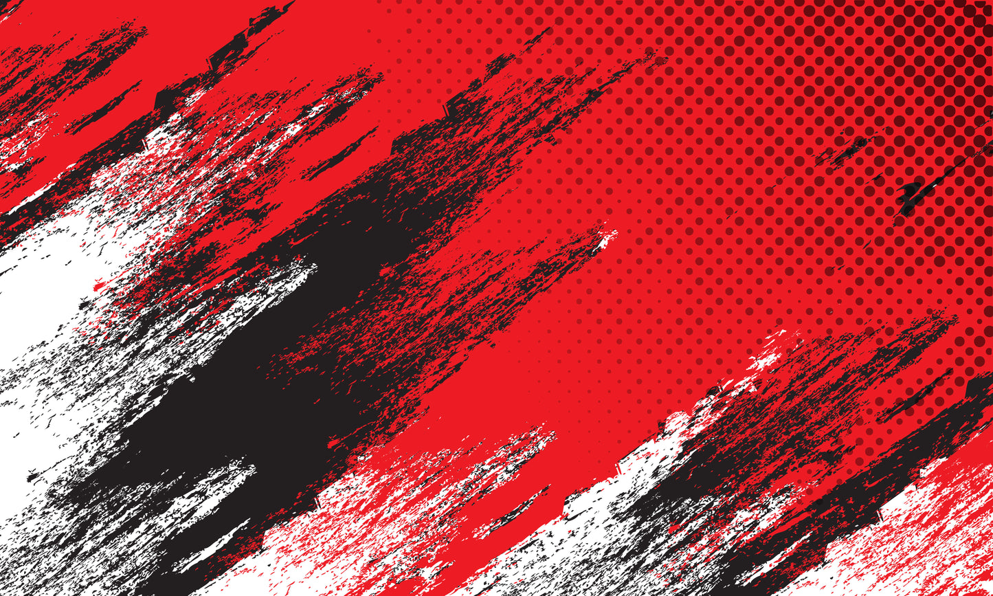 Red and Black Abstract Roof Wrap