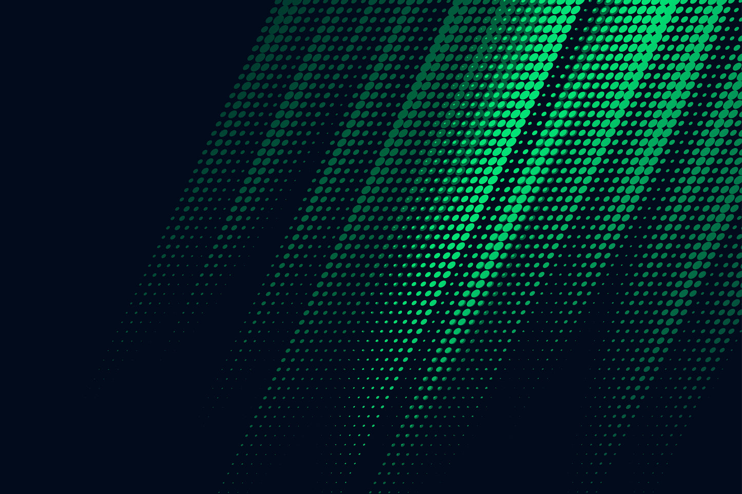 Green Halftone Abstract Roof Wrap